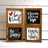 16 Piece Inspirational Word Stencil Set - Stencils for Painting on Wood - Quotes Include Dream, Faith Hope Love - Reusable Stencils for Painting on DLY LIFESTYLE
