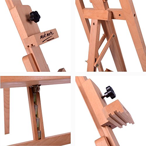 Mont Marte Floor Easel w/Tilt Beech Wood - WoodArtSupply