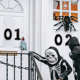 AOCEAN 6 Inch Black Wood Numbers Unfinished Wood Numbers for Halloween Decorative Standing Numbers Slices Sign Board Decoration for Craft Home Party AOCEAN