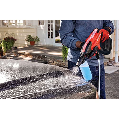 Craftsman V20 Cordless Pressure Washer Spray Gun, 350 Max PSI, with Extension, Soap Bottle, Battery and Charger Included (CMCPW350D1) Craftsman