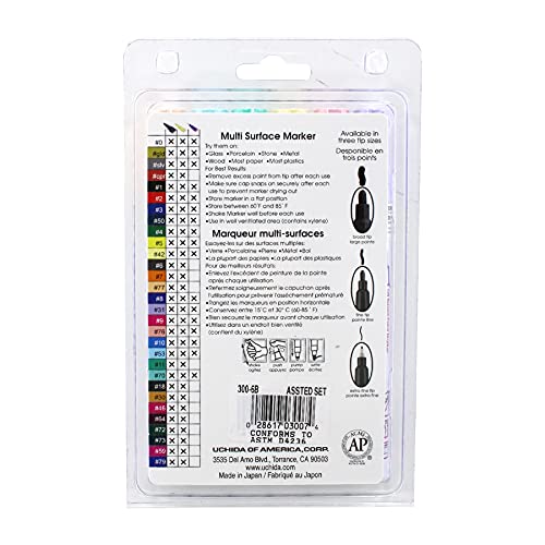 Uchida Of America DecoColor Paint Marker, Pastel Colors, 6 Count - WoodArtSupply