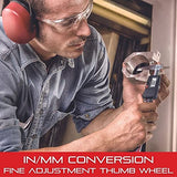 Starrett Stainless Steel Electronic Slide Caliper - 0-6" Range, 0005" Resolution, LCD Display, Fine Adjustment Thumb Wheel, in/mm Conversion - Starrett