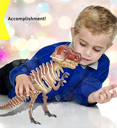 Puzzled Tyrannosaurus Wooden 3D Puzzle Construction Kit Puzzled