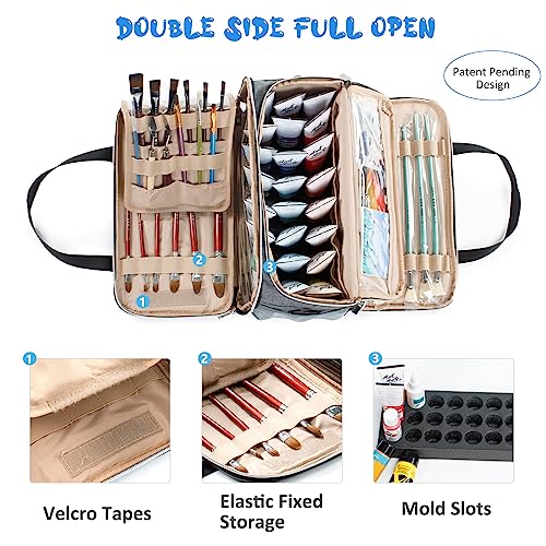 Acrylic Paint Storage, Paint Organizer and Storage, Art Supply Organizer, Art Tote Bags, Craft Paint Storage, Paint Brush Holder, Paint Tube Storage