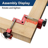 Preciva 90 Degree Mini Positioning Squares 2 Sets (2.32''x 2.32''), Aluminum Alloy Right Angle Clamps Fixing Clamp, Carpenter Corner Clamping Square Preciva