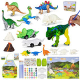 BONNYCO Dinosaur Toys for Kids Painting Kit 16 Figurines Kids Crafts Kits with Glow in The Dark, Toys & Gifts for Boys | Kids Toys 3 4 5 6 7 8 9 10 BONNYCO
