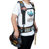 MELOTOUGH Tool Belt with Suspenders Tool Bag Suspenders Framers Comb Apron Tool Belt Construction Tool Pouch Builder Heavy Duty Carpenter Suspension MELOTOUGH