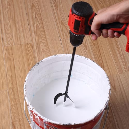 Bates- Paint Mixer, 1 to 3 Gallon Buckets, Black Mud Mixer, Paint Stirrer for Drill, Paint Mixer for Drill, Drill Mixer Attachment, Paint Mixer Drill Bates Choice