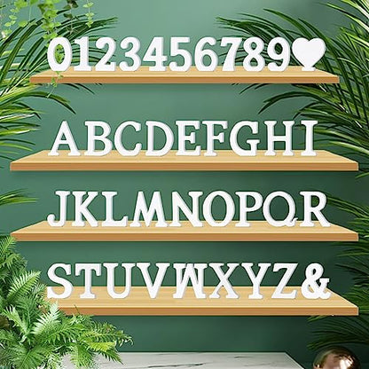 3 Inch White Wood Letters, Unfinished Wood Letters for Wall Decor, Wood Letters for Crafts, Decorative Standing Letters Slices Sign Board Decoration