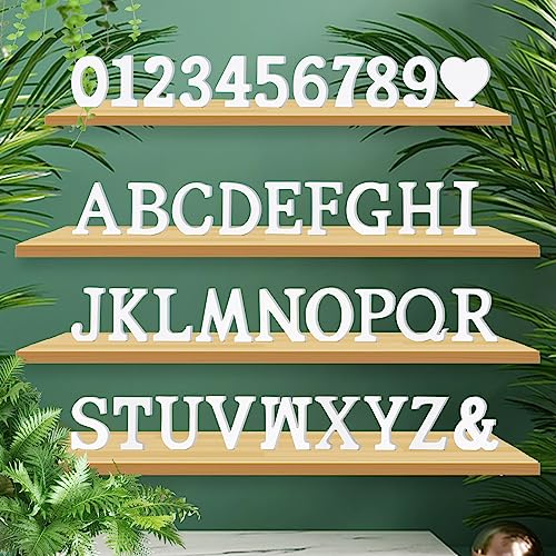 3 Inch White Wood Letters, Unfinished Wood Letters for Wall Decor, Wood Letters for Crafts, Decorative Standing Letters Slices Sign Board Decoration Wolwefa