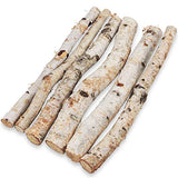 Uplama 6Pack Small Birch Logs for Fireplace Unfinished Wood Crafts DIY Home Decorative Burning,Fireplace Log Set (0.78''-1.18'' Dia. x 12" Long) UPlama