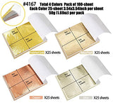 FUNSHOWCASE Imitation Gold Foil Leaf Paper Flakes Metallic Gilding for Epoxy Resin Casting, Nails Art, Crafts, Painting, Jewelry Making 22 Colors FUNSHOWCASE
