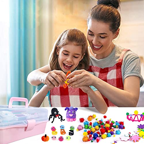 3000+ Itopstar Kids Arts and Crafts Supplies for Kids Girls Ultimate Crafting Supply Set in Portable 3 Layered Plastic Art Box All in One for Craft Itopstar