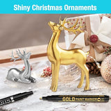 KERIFI 3pcs Silver Liquid Mirror Chrome Markers Permanent Art Liquid Chrome Marker Set, Reflective Gloss Metallic Mirror Markers, Repair Paint Pen KERIFI