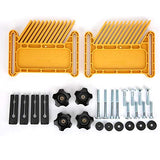 Woodworking Feather Board, Extended Table Saw Fence Featherboard, Plastic Multi-Purpose(Square Feather Board Type B Yellow) Qioniky