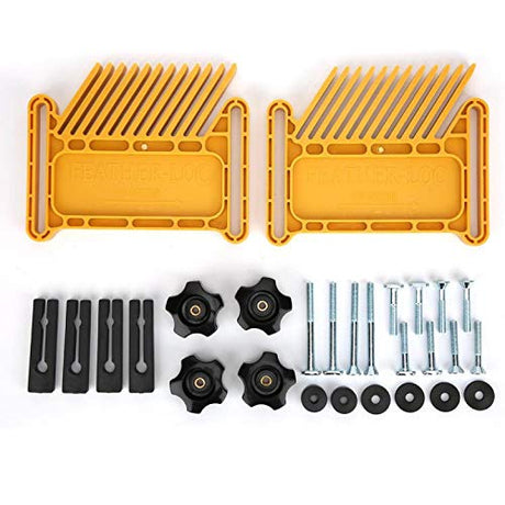 Woodworking Feather Board, Extended Table Saw Fence Featherboard, Plastic Multi-Purpose(Square Feather Board Type B Yellow) Qioniky