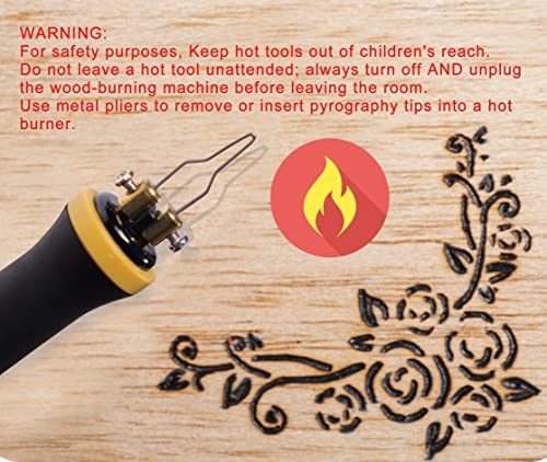 HimaPro Dual Pen Wood Burning Kit, Wood Burner Tool Kit, Wood Burning Station Kit, Pyrography Kit; 60W 100/120V with Adjustable Temperature 0~720°C;