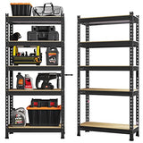 PrimeZone Storage Shelves 2 Pack 5 Tier Adjustable Garage Storage Shelving, Heavy Duty Metal Storage Utility Rack Shelf Unit for Warehouse Pantry PrimeZone