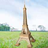 ROBOTIME Assembly Famous World Architecture Eiffel Tower Exquisite Wood Craft Kits for Kids Best Model Kits and DIY Arts Projects for Adults ROBOTIME