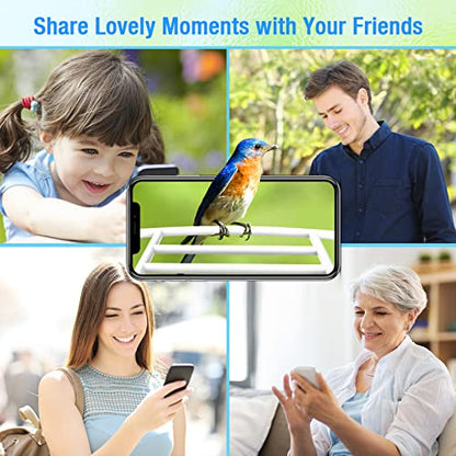 isYoung Smart Bird Feeder with Camera, Free AI Forever, Identify Bird Species, Wireless Connection Bird Camera with Solar Panel, Auto Capture & - WoodArtSupply