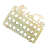 Happyyami 1pc Diy Wood Christmas Gifts Christmas Tabletop Ornament Unfinished Wood Ornaments Christmas Diy Advent Calendarios De Adviento Christmas Happyyami