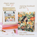 Primrosia Inspiring Perpetual Calendar: Undated Daily Desk Planner for Motivation - Flip Stand Design - Daily Inspirational & Empowering Quotes - Primrosia