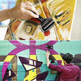 2Pcs Rubber Roller Brayer Rollers Hard Rubber 4 and 2.2 Inch for Printmaking (Black) by HRLORKC… HRLORKC