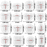 RESINWORLD Multi Piece Dangle Earrings Silicone Mold + 16pcs Variety Geometric Pendant Silicone Molds with Hanging Hole ResinWorld