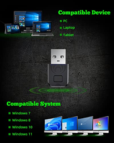 AOJAKI Bluetooth Adapter for PS4/ PS5/ Switch Pro Controller PS4 Controller Adapter for PC/Android TV Box/Tesla/Steam, Compatible with Official PS4/ AOJAKI