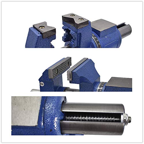 Multipurpose Vise Bench Vise Heavy Duty Multi-Jaw Vise 360-Degree Rotation Clamp on Vise with Swivel Base and Head for Clamping Fixing Equipment Home findmall