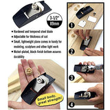 Mini Trimming Planer, Hand Planer, DIY Model Making Tool Woodworking Pocket Plane Hand Adjustable for Woodworking/Trimming/Wood Planing, Surface Kakalote