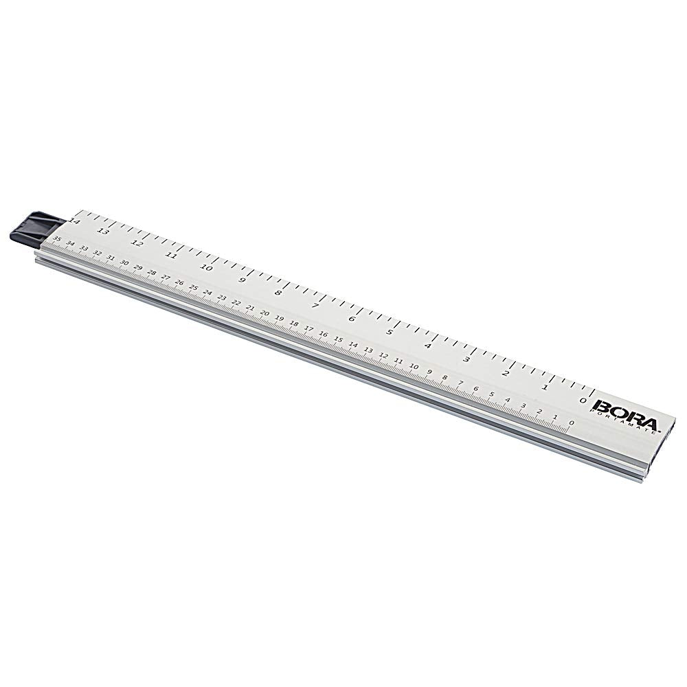 Bora 530416 Quickcut Circular Saw Guide With Rail & Angle Assist, All-In-One Woodworking Tool, Strong Aluminum 16 Inches Long, With A 14-Inch Bora