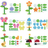 Coola Spring Craft Kit for Kids - Art and Craft DIY Early Educational Toys Suitable for Girls & Boys Pack 6 Include 2Flowers Snail Birdie Butterfly Coola