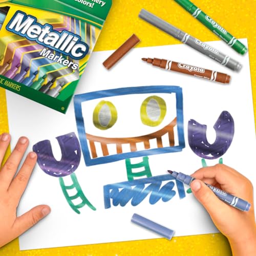 Crayola Metallic Markers, Art Supplies, 8 Count  