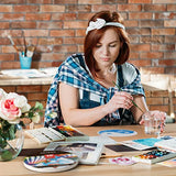 Arteza Watercolor Paper, 7-Inch Diameter, 20 Round Sheets, 140-lb Drawing Pad for Painting and Sketching, Art Supplies for Mixed Media and Watercolor ARTEZA