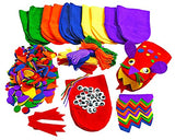 Colorations Felt Imaginary Hand Puppet Craft Kit for Kids, Makes 12 Puppets, Googly Eyes, Dragons, Dramatic Play, Imagination, Creatures, Role Play, Colorations