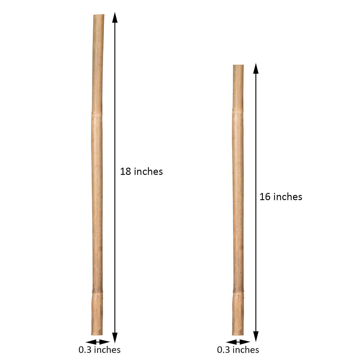 Plant Stakes Natural Garden Bamboo Sticks for Indoor and Outdoor Plants,GAGINANG 20pcs Plant Support Stakes for Tomatoes, Beans, Potted Plants - 18 GAGINANG