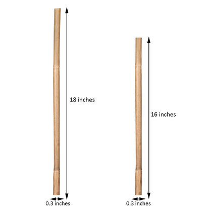 Plant Stakes Natural Garden Bamboo Sticks for Indoor and Outdoor Plants,GAGINANG 20pcs Plant Support Stakes for Tomatoes, Beans, Potted Plants - 18 - WoodArtSupply