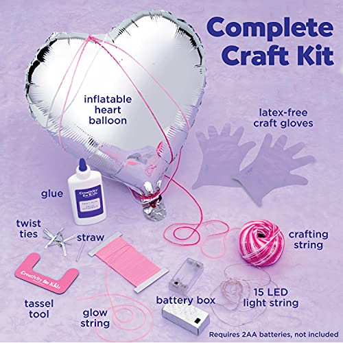 Creativity for Kids String Art Heart Light Craft Kit - Kids Arts and Crafts, Tween Girl Gifts, String Art Kit for Ages 8-12+