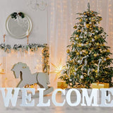 AOCEAN 6 Inch White Wood Letters Unfinished Wood Letters for Wall Decor Decorative Standing Letters Slices Sign Board Decoration for Craft Home Party AOCEAN