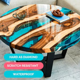 NASUBI 1.06 Gallon Clear Epoxy Resin - Upgraded Casting and Coating Resin Epoxy, No Bubbles, No Odor, Non Yellowing, 2 Part Resin Kit for Table Top, NASUBI