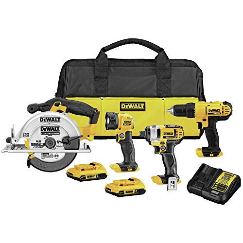 DEWALT 20V MAX* Cordless Drill Combo Kit , 4-Tool (DCK466D2) - WoodArtSupply