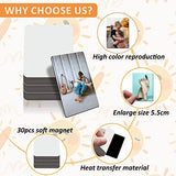 10pcs Sublimation Magnets Blanks, Enlarge 4 x 6 Inch Sublimation Refrigerator Magnet Blanks Personalized Fridge Decorative for Home Wall Decor DIY Qomork