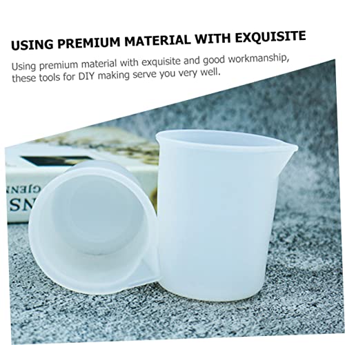 MAGICLULU 6pcs 50ml Silicone Measuring Cup Laundry Detergent Measuring Cup  Resin Tools Resin Measuring Cups DIY Material Epoxy Resin Supplies Silicone