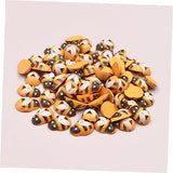 Operitacx 500 Pcs Self-Adhesive Bee Day Wood Miniature Sticker Bees Black Decal Crystal Beads Boy Kids Christmas Toy DIY Mini Beads for Jewelry Operitacx