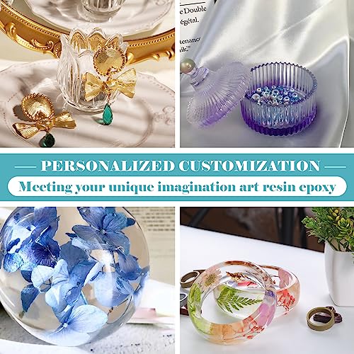 32oz Epoxy Resin Kit - Food Grade Epoxy Resin (16oz Resin +16oz Hardener), Crystal Clear & Easy Mix 1:1 Epoxy Resin for Countertops, Bar, Crafts, Etc Oycevila