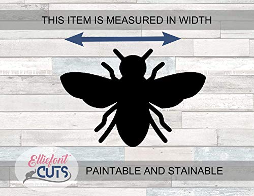 Bumble Bee Wood Cutouts for crafts, Laser Cut Wood Shapes 5mm thick Baltic Birch Wood, Multiple Sizes Available Elliefont Styles