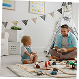 Vaguelly 5pcs DIY Wood Toy Painting Realistic Crocodile Plaything Small Crocodile Model Wood Crocodile Model Toy for Kids Students Handcraft Vaguelly