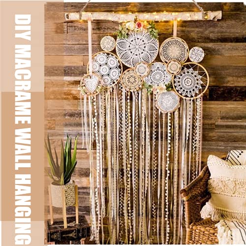 BYHER 15-Inch White Birch Logs for Decoration - Decorative Farmhouse Home Wall Hanging Decor (15 Inch) BYHER