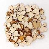 250pcs Heart-Shaped Wooden Slices Craft Embellishments Wood Pieces Manual Accessories Wooden Hearts,Unfinished Wood Crafts,Wooden Hearts for Healifty